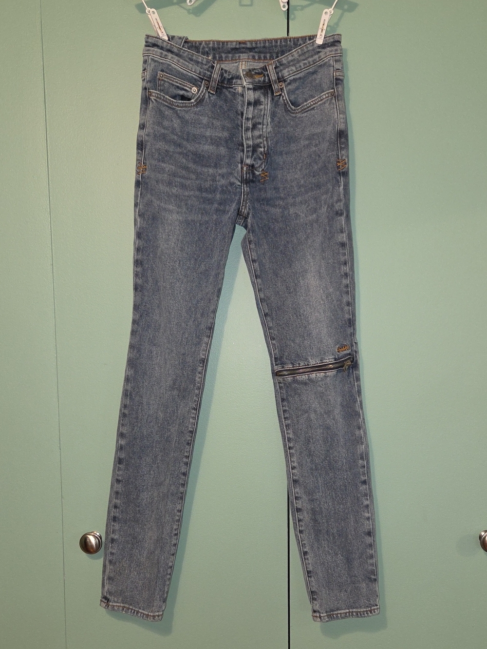 Ksubi Slim Straight Blue Denim Jeans Size 28 Mens